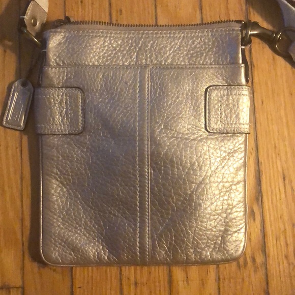 Coach Metallic Gold Leather Crossbody - Picture 3 of 9